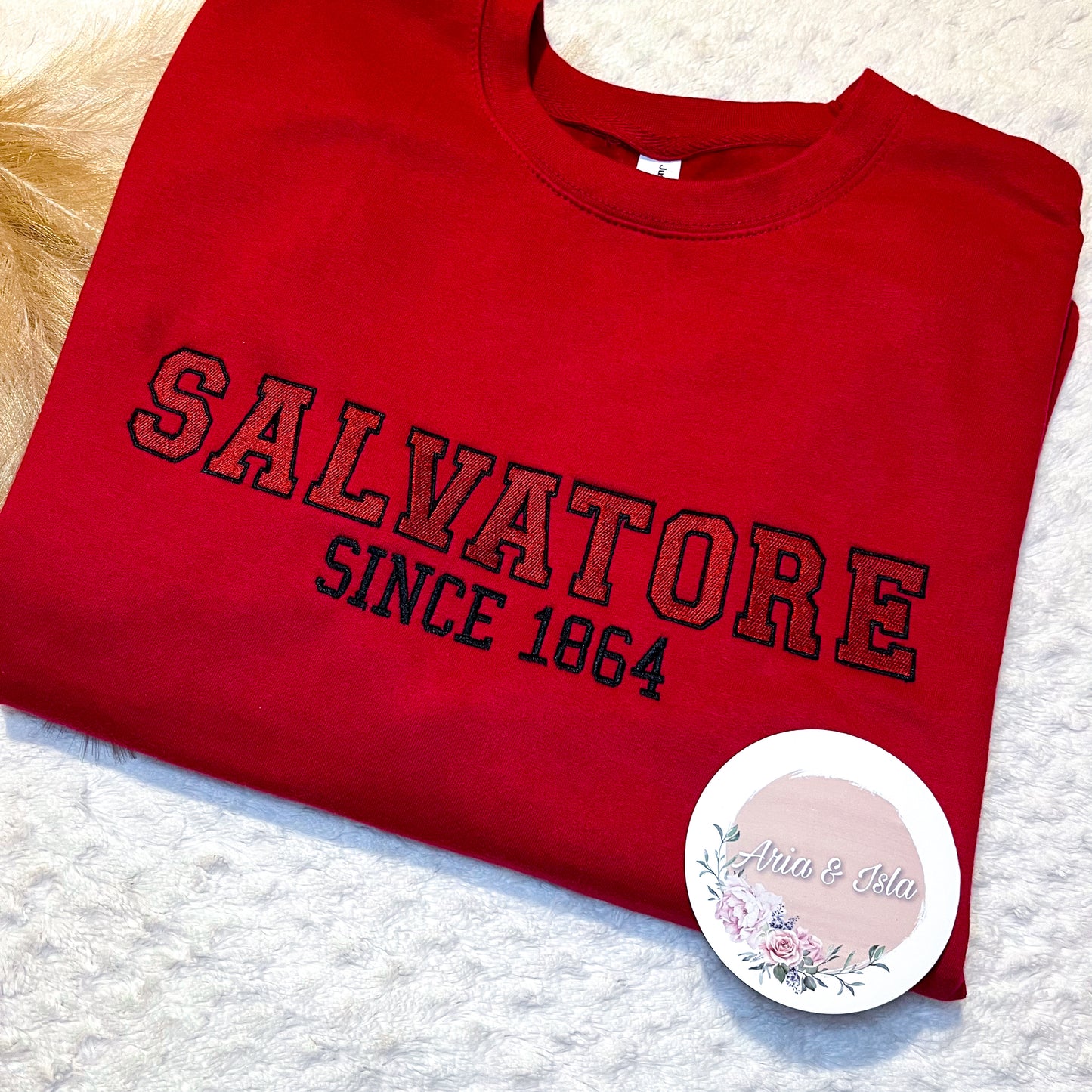 EMBROIDERED SALVATORE SWEATSHIRT (ADULTS)