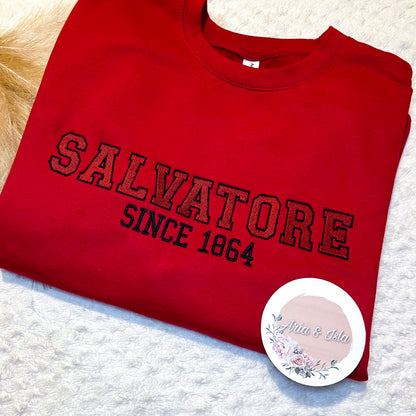 EMBROIDERED SALVATORE SWEATSHIRT (ADULTS)